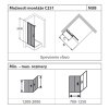 Hüppe Classics 2 EasyEntry Posuvné dvere rohový vstup 2 dielny (1,2) 80x200 cm, ľavé prevedenie C25101.069.322 www.kupelnashop.sk