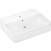 Hansgrohe Xuniva Q Umývadlová misa 600x450 mm s prepadom a otvorom na batériu, biela 60172450 www.kupelnashop.sk