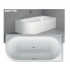 Bette BetteLux Oval IV Silhouette Vaňa do ľavého rohu 1750x800 mm, BetteGlaze Plus, biela 3425 000CERVS,PLUS www.kupelnashop.sk