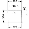Duravit D Code nádržka 09530000052 rozmery www.kupelnashop.sk