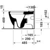 Duravit D-Code kapotované stojace WC kombi vario odpad rozmery www.kupelnashop.sk