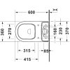 Duravit D-Code kapotované stojace WC kombi vario odpad rozmery www.kupelnashop.sk