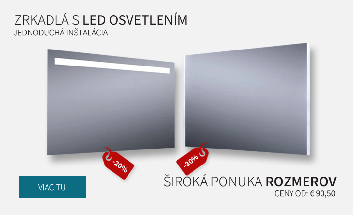 Zrkadlá s ľad osvetlením