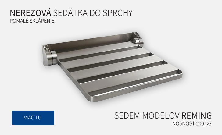 Nerezové sedátka REMING do sprchovacích kútov