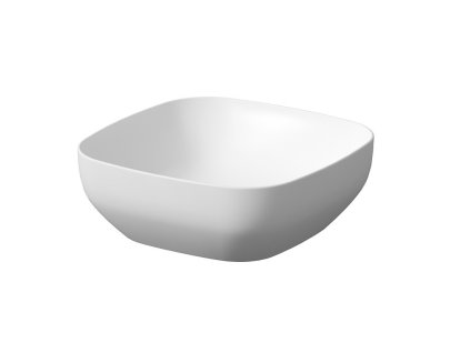 CERSANIT - Umyvadlo na desku LARGA SQUARE bílá mat (38X38) K677-015