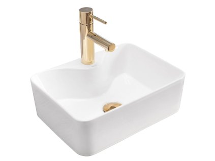 REA - Umyvadlo na desku Kelly Mini 41x31 bílá REA-U8196