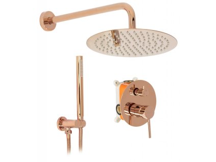 REA - Sprchový set pod omítku Lungo růžovězlatý + box REA-P4111  DOPRAVA ZADARMO