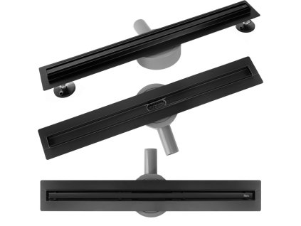 REA - Odtokový žlab Neox Slim pro black 90 REA-G2711