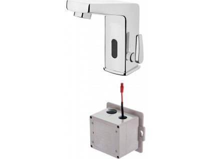 DEANTE - Sensor chrom - Umyvadlová baterie senzorová, s regulací teploty - 4xAA BCH_029R