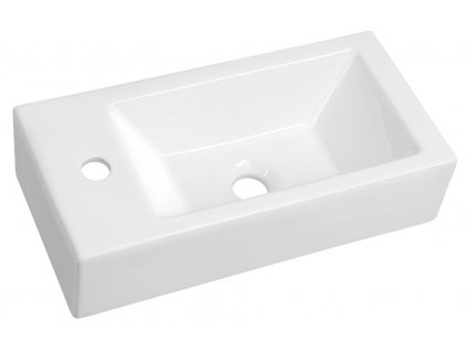 ALMA keramické umývadlo, 50x24,5 cm, biela