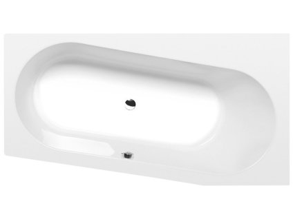 ASTRA WR asymetrická vaňa 165x90x48cm, biela