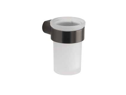 PIRENEI pohár, mliečne sklo, gun metal