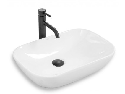 REA - Umyvadlo na desku Claudia Zoe 9447 Slim 51x34 bílé REA-U6644