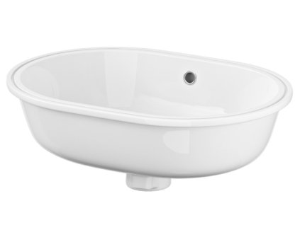 CERSANIT - Caspia, zapuštěné umyvadlo pod desku 55x41 cm K11-2242