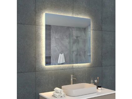 LED Zrkadlo BASIC 80x70 cm s funkciou proti zahmlievaniu