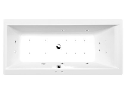 CLEO hydromasážna vaňa, 150x75x48cm, Active Hydro-Air, chróm
