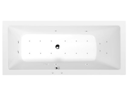 MIMOA hydromasážna vaňa, 170x80x39cm, Active Hydro-Air, chróm