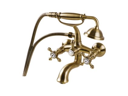 OMNIRES - RETRO vanová baterie se sprchovým setem, kartáčovaný antický bronz RE7231BR