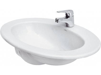 CERSANIT - Zápustné umyvadlo GAMMA 60 s přepadem K11-0012