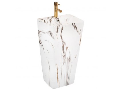 REA - Volně stojící umyvadlo Aris Marble 44x37,5 REA-U6906