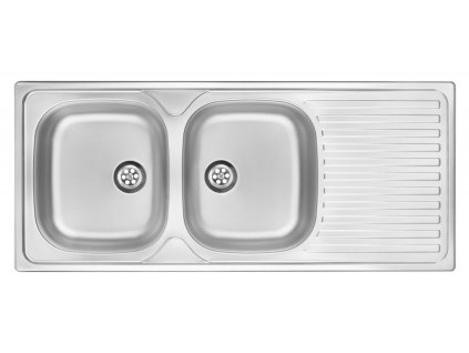 DEANTE - Techno nerez satin - Nerezový dřez, 2 - bowl s odkapávačem ZEU_0210