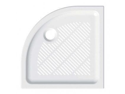 Štvrťkruhová sprchová vanička, 80x80x6,5 cm, R550, keramická