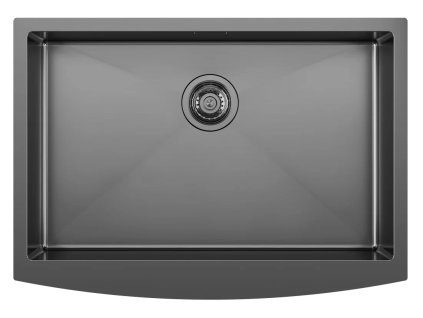 AMERICAN polozapustený nerezový drez 70x50cm, gun metal