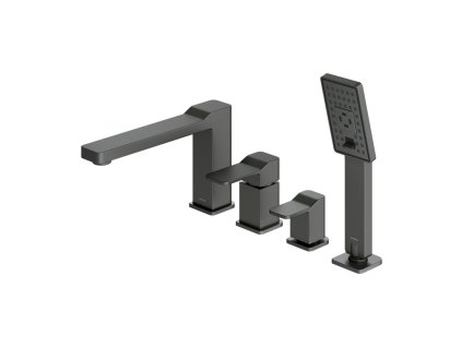 OMNIRES - SLIDE vanová baterie 4-otvorová grafit /GR/ SL7732GR  DOPRAVA ZADARMO