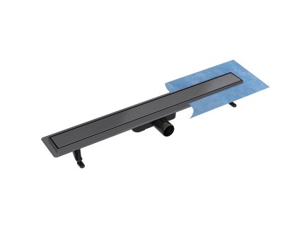 Odtokový žľab VIRGO DUO GRAFIT s roštom 2v1, 90 cm