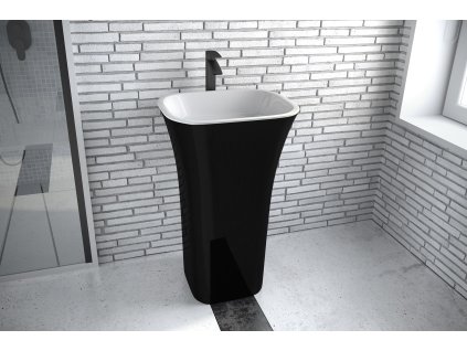 volne stojace umyvadlo assos blackampwhite