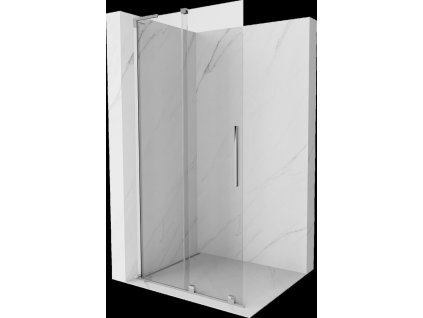 MEXEN/S - Velar L Sprchová zástěna posuvná Walk-in 90 x 200 cm, transparent 8 mm, chrom 871-090-003-03-01
