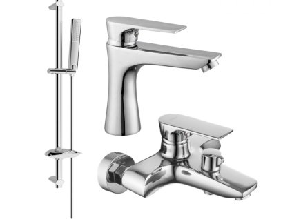 MEXEN/S - Axel DB72 SET vanová a umyvadlová baterie, chrom 73803DB72-00