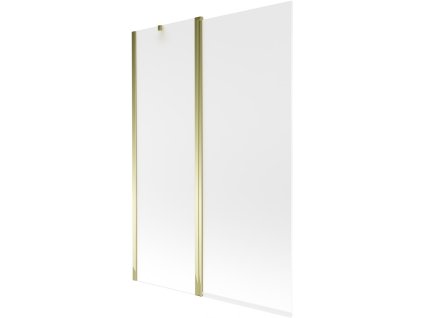 MEXEN - Flip vanová zástěna 1-křídlo 120x150 cm, dekor, zlato 894-120-101-50-30