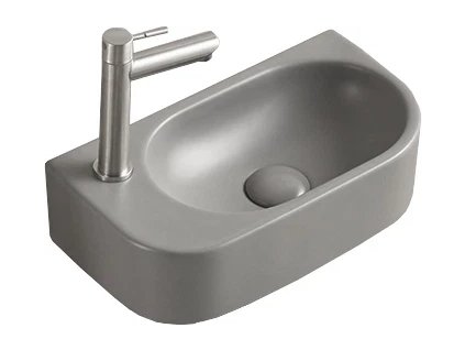 MEXEN - Viera umyvadlo na desku prawa 40 x 21 cm, světle šedá mat 21274061R