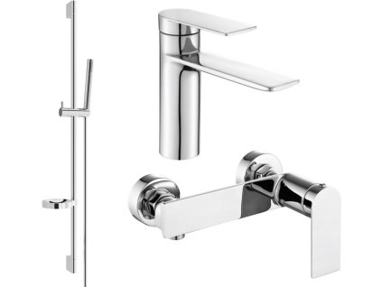 MEXEN/S - Zero SET umyvadlová + sprchová baterie s příslušenstvím DS70, chrom 71104DS70-00