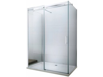 MEXEN/S - OMEGA sprchový kout 3-stěnný 100x100, transparent, chrom 825-100-100-01-00-3S