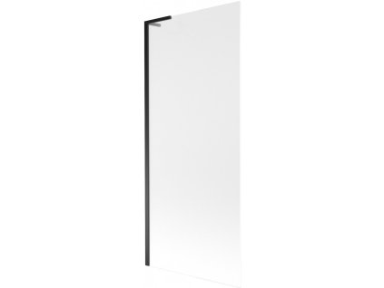 MEXEN/S - Next L vanová zástěna FIX 80 x 150 cm, dekor, černá 895-080-000-03-30-70
