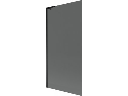 MEXEN/S - Next L vanová zástěna FIX 90 x 150 cm, grafit, černá 895-090-000-03-40-70