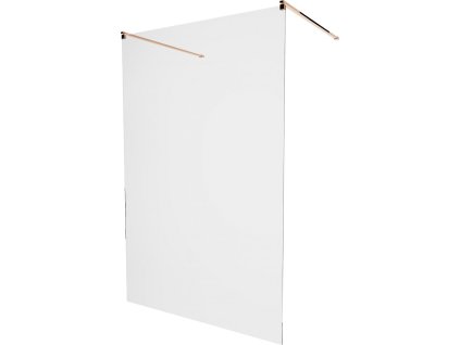MEXEN/S - KIOTO samostatně stojící sprchová zástěna 110 x 200, transparent 8 mm, růžové zlato 800-110-002-60-00