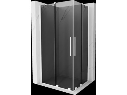 MEXEN/S - Velar Duo sprchový kout, posuvné dveře 90 x 80, grafit, bílá 871-090-080-42-20
