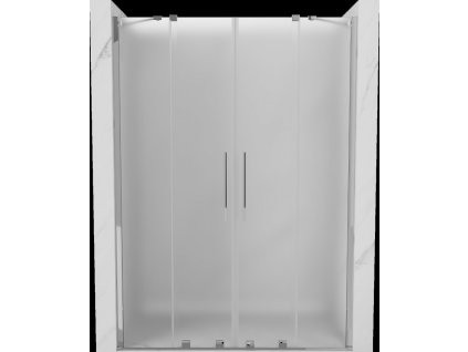 MEXEN/S - Velar Duo posuvné sprchové dveře 140, dekor, chrom 871-140-000-32-01