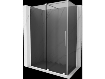 MEXEN/S - Velar sprchový kout, posuvné dveře 140 x 85, grafit, bílá 871-140-085-41-20