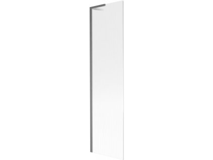 MEXEN/S - Next L vanová zástěna FIX 50 x 150 cm, proužky, grafit kartáčovaná 895-050-000-03-09-66