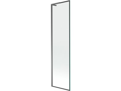 MEXEN/S - Next L vanová zástěna FIX 50 x 150 cm, černá vzor, grafit metal 895-050-000-03-70-95