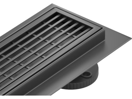 MEXEN/S - Flat 360° M33 podlahový žlab otočný 70, černý 1733070-40