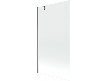 MEXEN/S - Next vanová zástěna FIX 100 x 150 cm, transparent, grafit kartáčovaná 895-100-000-00-00-66