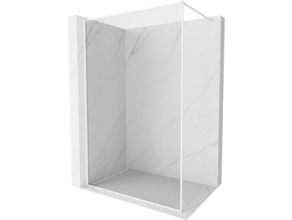 MEXEN/S - Kioto-F Sprchová zástěna WALK-IN s rámem 95 x 202 cm, transparent 8 mm, bílá 800-095-104-20-00