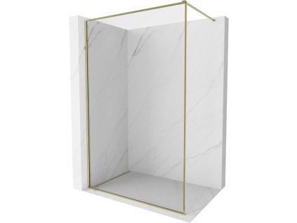 MEXEN/S - Kioto-F Sprchová zástěna WALK-IN s rámem 95 x 202 cm, transparent 8 mm, zlato 800-095-104-50-00