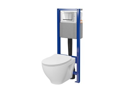 CERSANIT - Set C46 SYSTEM 40 MECH WHB214 SLIM DUR SC EO, tlačítko chrom lesk  S701-828