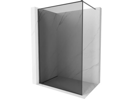 MEXEN/S - Kioto-F Sprchová zástěna WALK-IN s rámem 90 x 202 cm, grafit 8 mm, grafit kartáčovaná 800-090-104-66-40